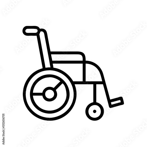 Wheelchair icon symbolizing mobility, accessibility concept