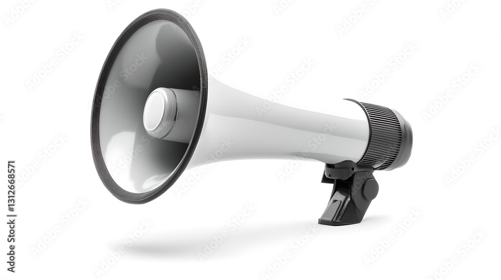 White megaphone isolated on white background
White megaphone isolated on white background