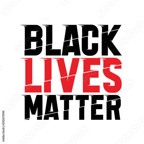 Black lives matter concept poster design template vector.