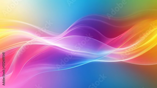 vibrant multicolor abstract background with flowing wave-like patterns, dynamic and artistic, energetic atmosphere