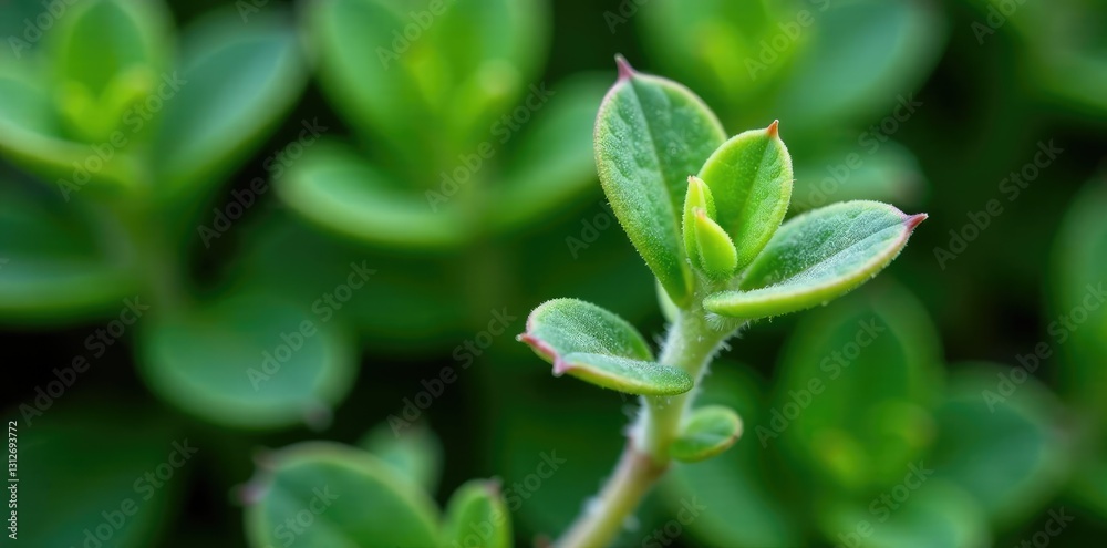 Greenish-grey lichen on Kalanchoe stem texture, leafy, green, plant Greenish-grey lichen on Kalanchoe stem texture, leafy, green, plant