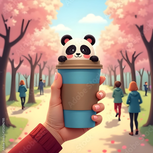 fumetti, panda, vettoriale, animale, illustrazione, orso, halloween, carattere, design, arte, buffo, divertimento, bebè, mostri, carina, bambina