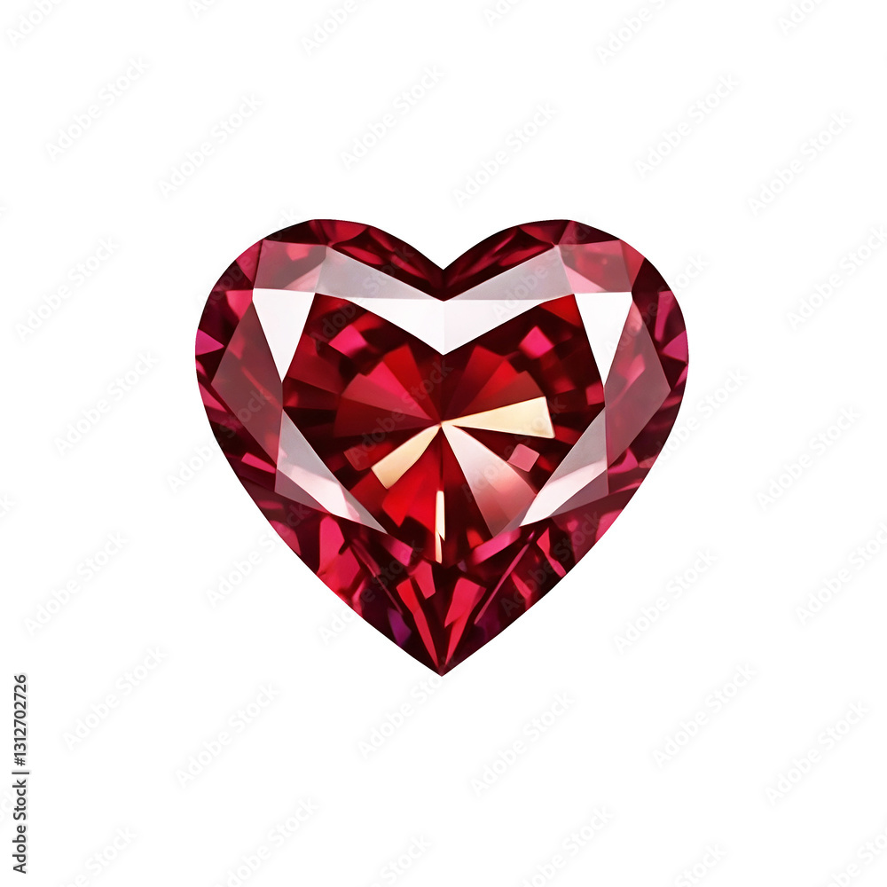 red heart shaped diamond isolated on transparent background with copy space for text, love valentine wedding romantic template red heart shaped diamond isolated on transparent background with copy space for text, love valentine wedding romantic template