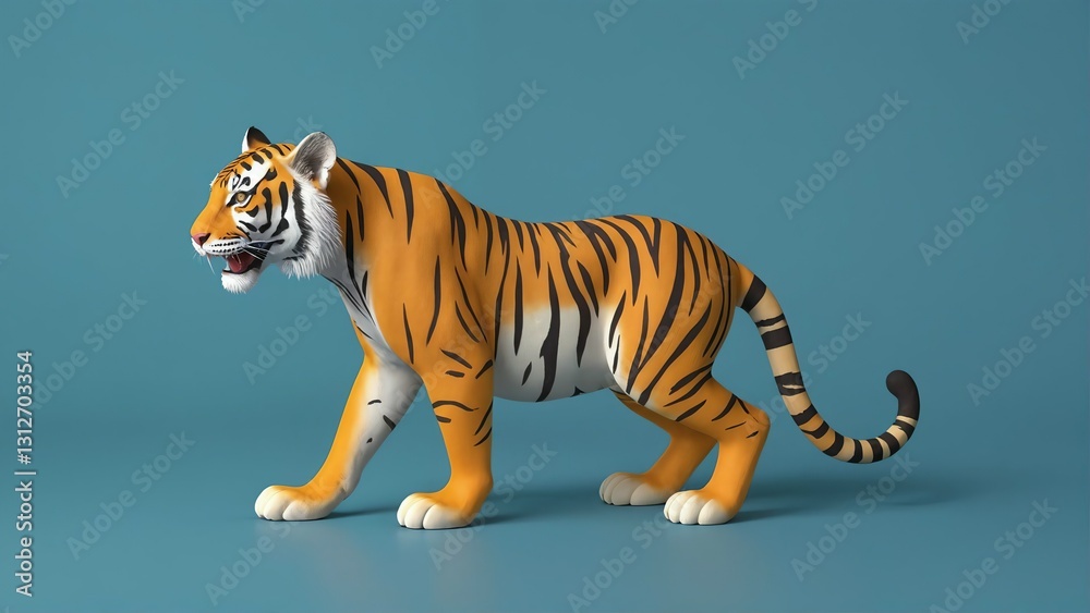 Obraz premium tiger on a white background