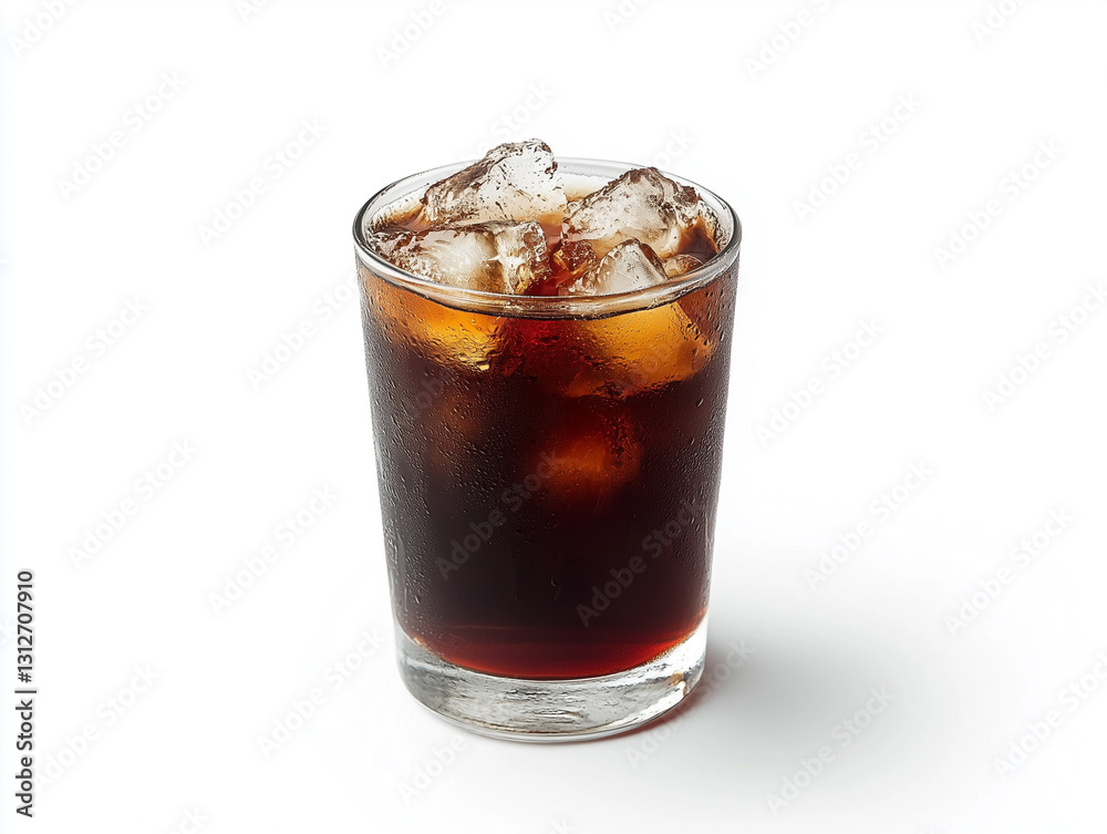 Realistic Americano, white background, drink photography Realistic Americano, white background, drink photography