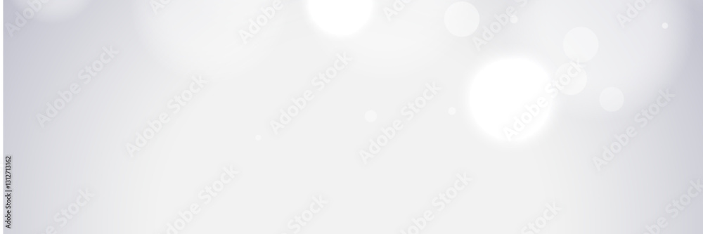 White bokeh background, light flares, website design