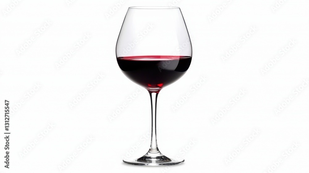 A elegant wine glass filled with red wine, showcasing its rich color and smooth contours, ideal for wine enthusiasts and connoisseurs. A elegant wine glass filled with red wine, showcasing its rich color and smooth contours, ideal for wine enthusiasts and connoisseurs.