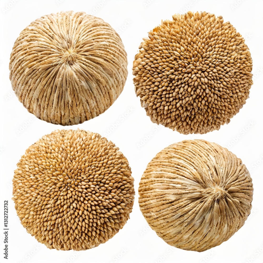 Wheat Ears or Heads Set Isolated on a White Background Wheat Ears or Heads Set Isolated on a White Background