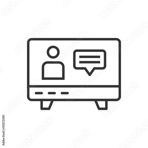 Television News Reporter Icon