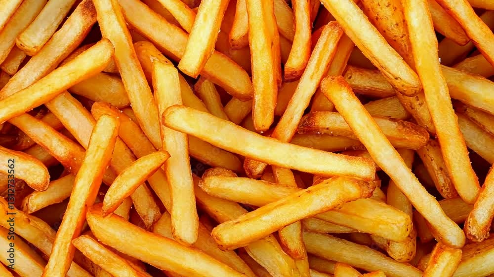 A Delicious Close-Up of Golden French Fries A Delicious Close-Up of Golden French Fries