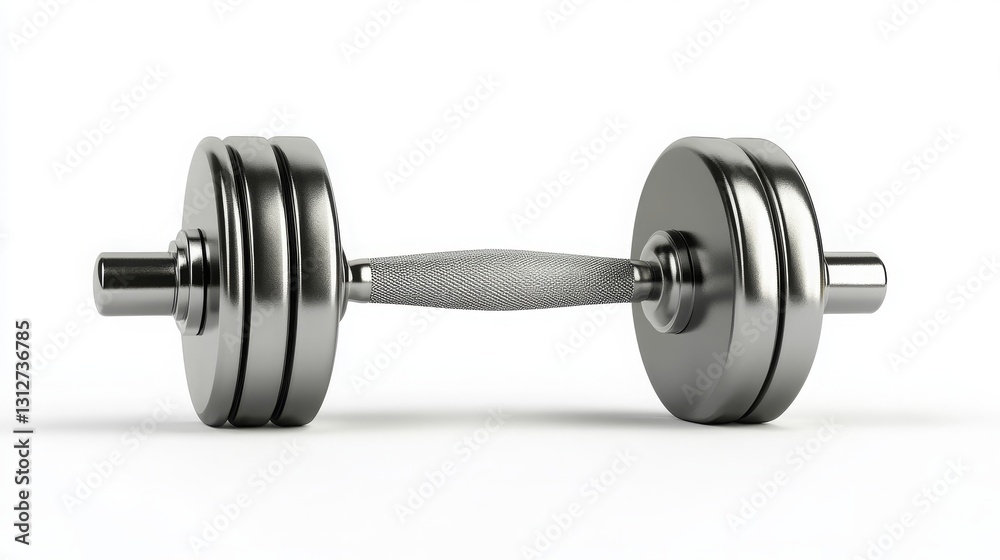 Steel dumbbell isolated on a white background. Steel dumbbell isolated on a white background.