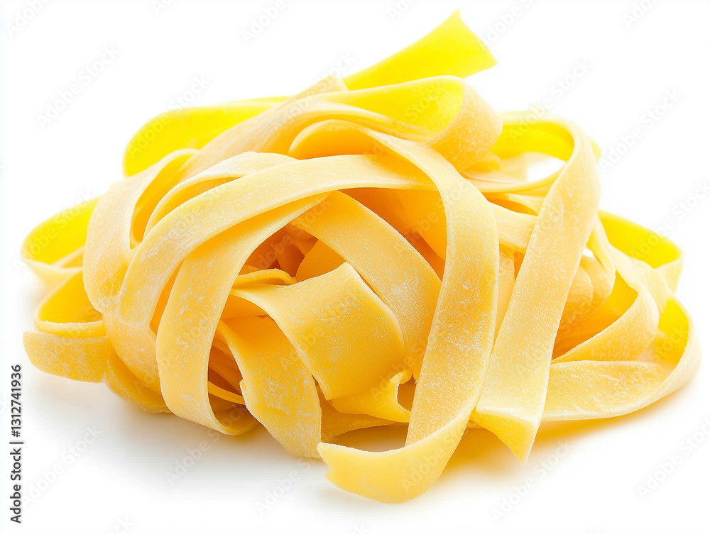 Realistic Carbonara, isolated on white, photorealistic food Realistic Carbonara, isolated on white, photorealistic food