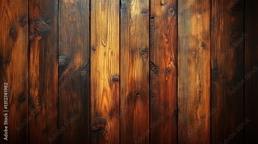 Naklejka premium Aged Wooden Plank Wall