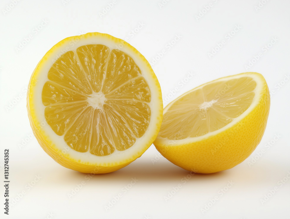Realistic Lemonade, white background, drink photography Realistic Lemonade, white background, drink photography