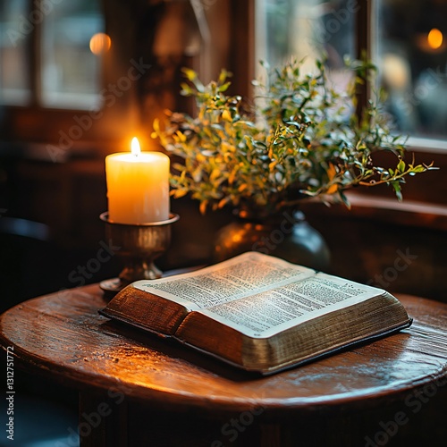 Bible on the home table
