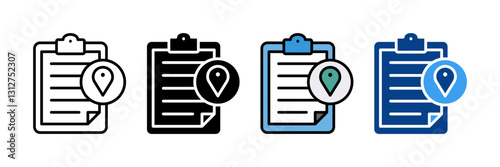 Manifest Icon Set Multiple Style Collection