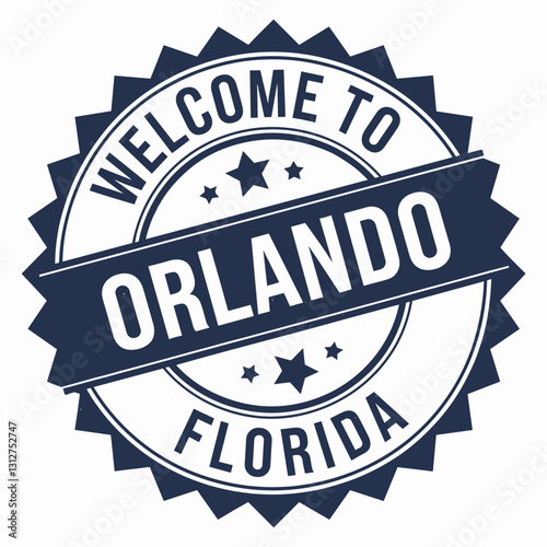 Vintage "Welcome to Orlando, Florida" Stamp