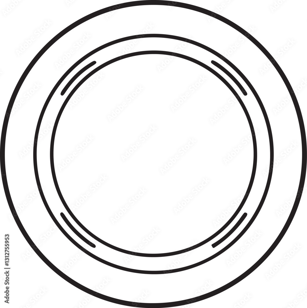 plate line art, black outline, vector and illustration, coloring book page line art drawing plate line art, black outline, vector and illustration, coloring book page line art drawing