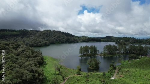 Situ Patenggang or Situ Patengan is a lake located in the natural tourist area of ​​South Bandung, West Java, Indonesia, precisely in Ciwidey. photo