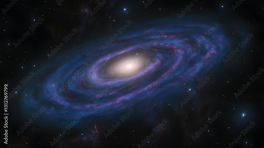 Stunning Spiral Galaxy in Deep Space, Cosmic Nebula Artwork Stunning Spiral Galaxy in Deep Space, Cosmic Nebula Artwork