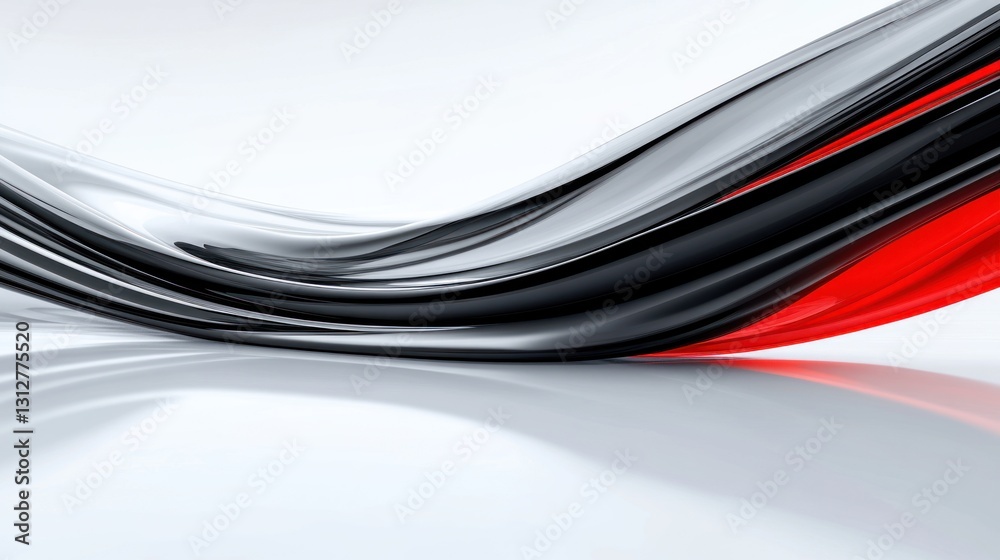 Abstract Red Black and Grey Swirling Stream Design Abstract Red Black and Grey Swirling Stream Design