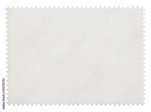 Obraz na płótnie Blank postage stamp with empty paper design space on transparent background w salonie