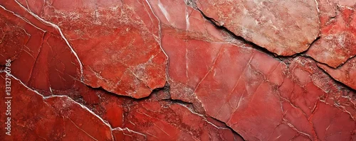 Panel kuchenny z motywem Abstract red slate surface with organic patterns and fine details