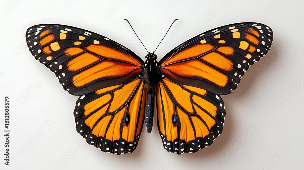 Fototapeta premium Monarch Butterfly: A Detailed Close-Up