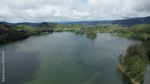 Situ Patenggang or Situ Patengan is a lake located in the natural tourist area of ​​South Bandung, West Java, Indonesia, precisely in Ciwidey. photo