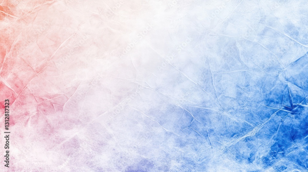 Obraz premium Abstract Cool Hues: A Serene Blend of Red, White, and Blue