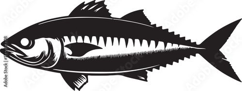 Mackerel Fish Illustration: Vector Art for Design