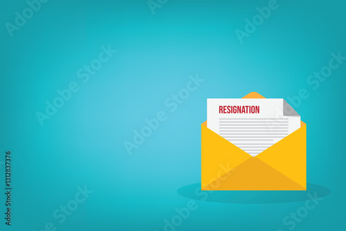 Professional write resignation letter to quit job or inform to leave company, change new job or notify boss, manager of dismissal concept, resignation email.	