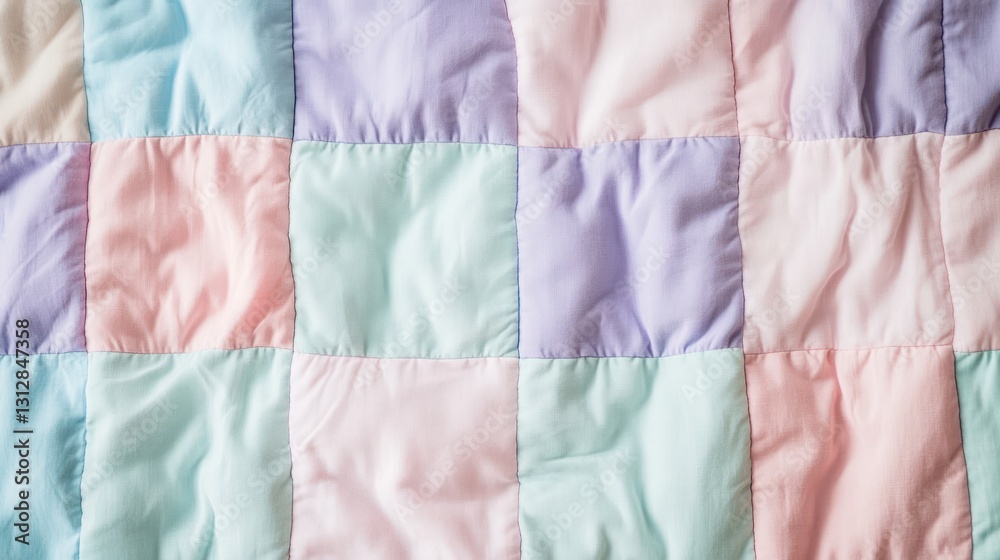 Pastel patchwork quilt Pastel patchwork quilt