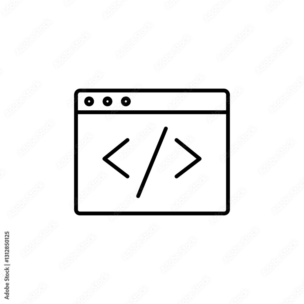 code line icon code line icon