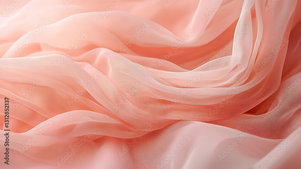 Fototapeta premium Peach Fabric Texture Background Soft Smooth Elegant Design