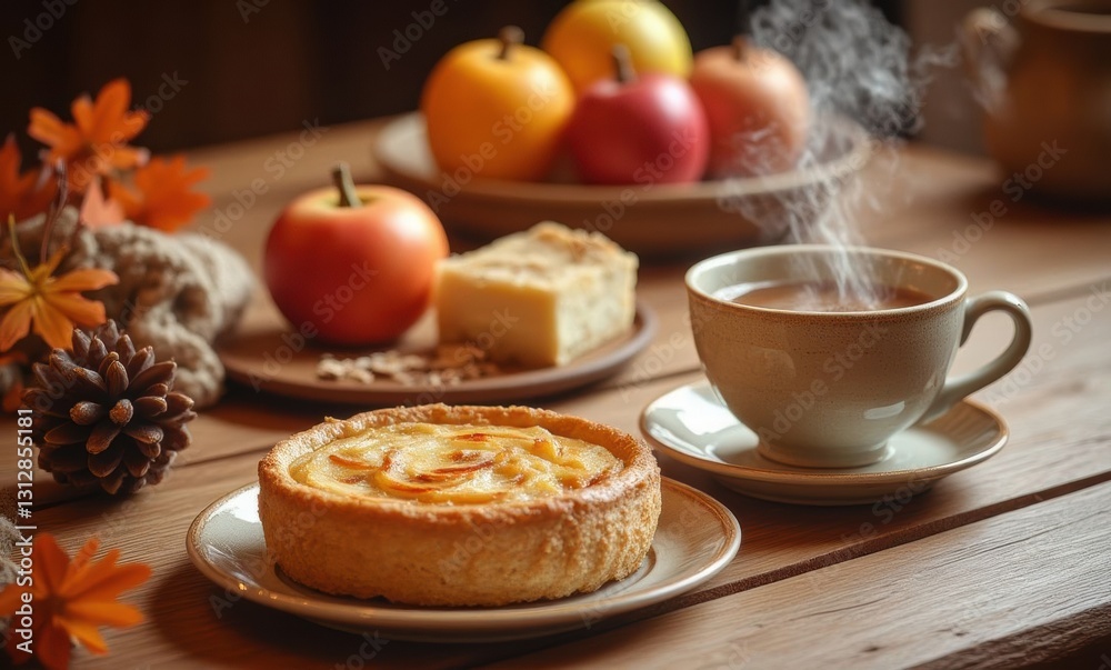 Warm autumn dessert display Warm autumn dessert display