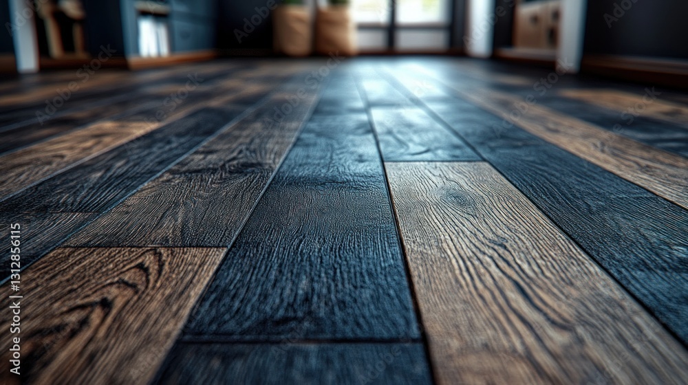 Dark wood floor in modern home interior