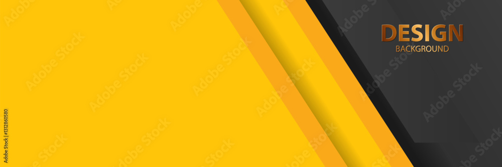 Obraz premium Abstract yellow black diagonal lines design background