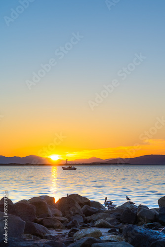 Paisaje de Bahía de Los Angeles Baja California México