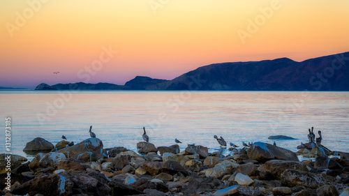 Paisaje de Bahía de Los Angeles Baja California México
