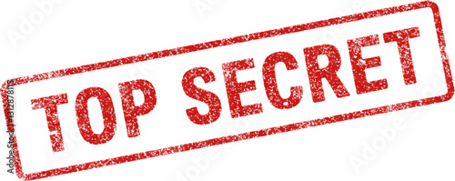 Top Secret red ink rubber stamp sign symbol grunge effect vector illustration design confidential case investigation tampon classified private secret information