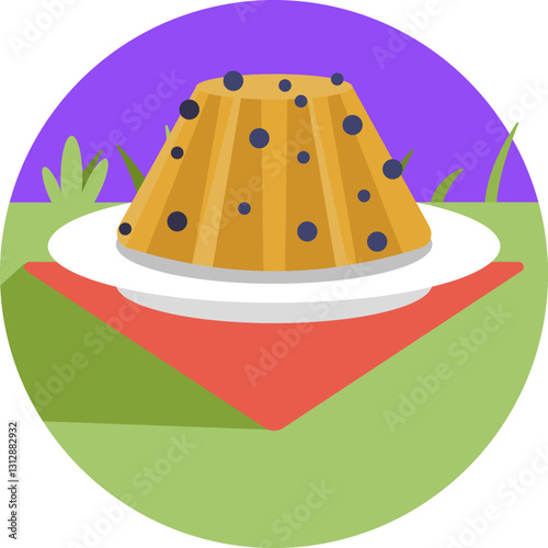 A smooth and indulgent pudding, ideal for outdoor gatherings.