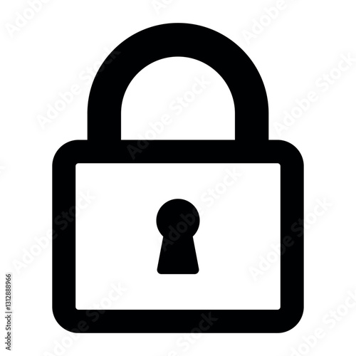 lock icon padlock symbol icon. vector icons set. security, protection and privacy vector icons for access control, encryption, safety related designs. outline, solid, filled styles
