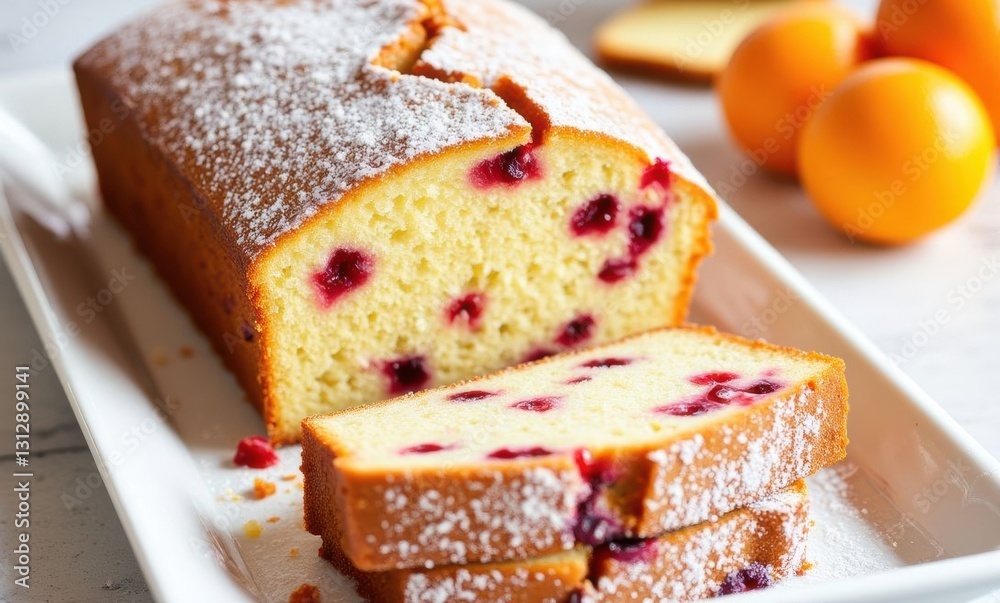 Cranberry loaf cake with oranges Cranberry loaf cake with oranges