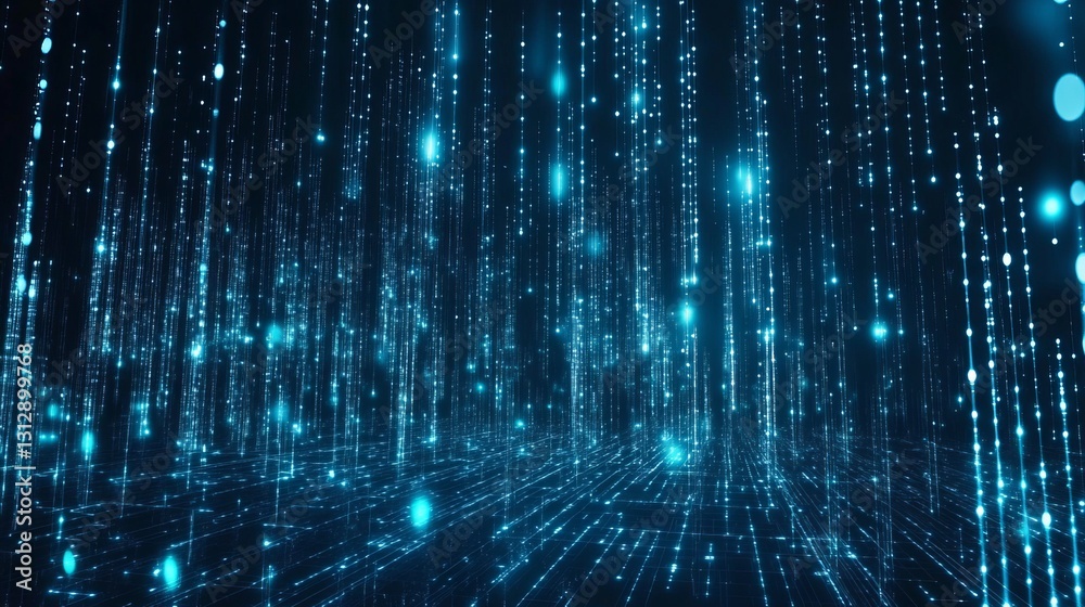 Abstract Digital Blue Glowing Particles Background Futuristic Technology Network Data Stream Lines Shiny Bright Sparkling Elegant Modern Design Abstract Digital Blue Glowing Particles Background Futuristic Technology Network Data Stream Lines Shiny Bright Sparkling Elegant Modern Design
