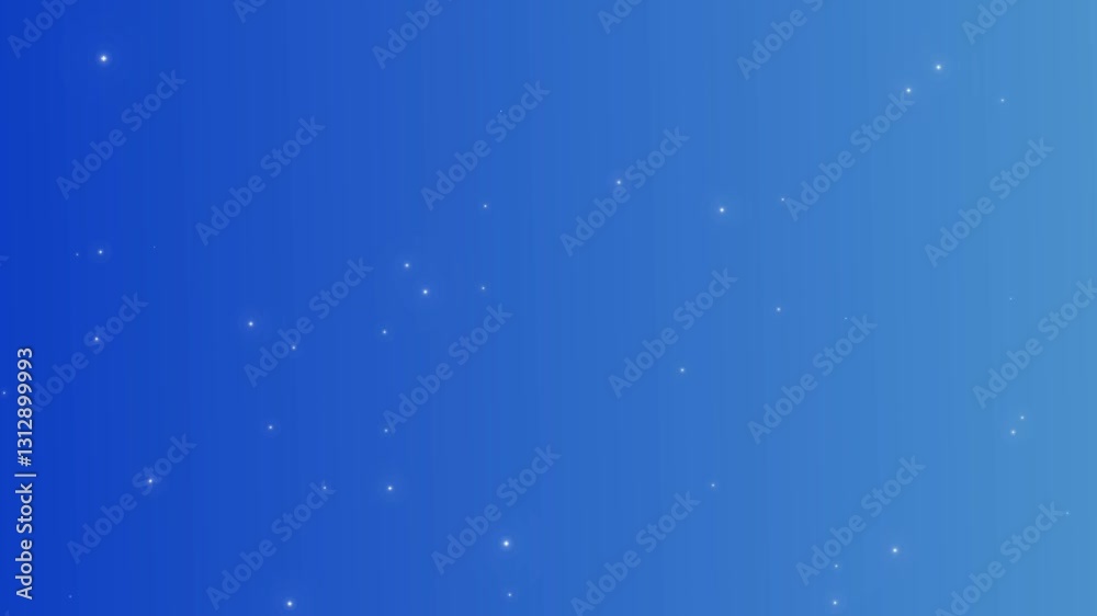 Bright sky blue background with twinkling stars animation 4k backdrop