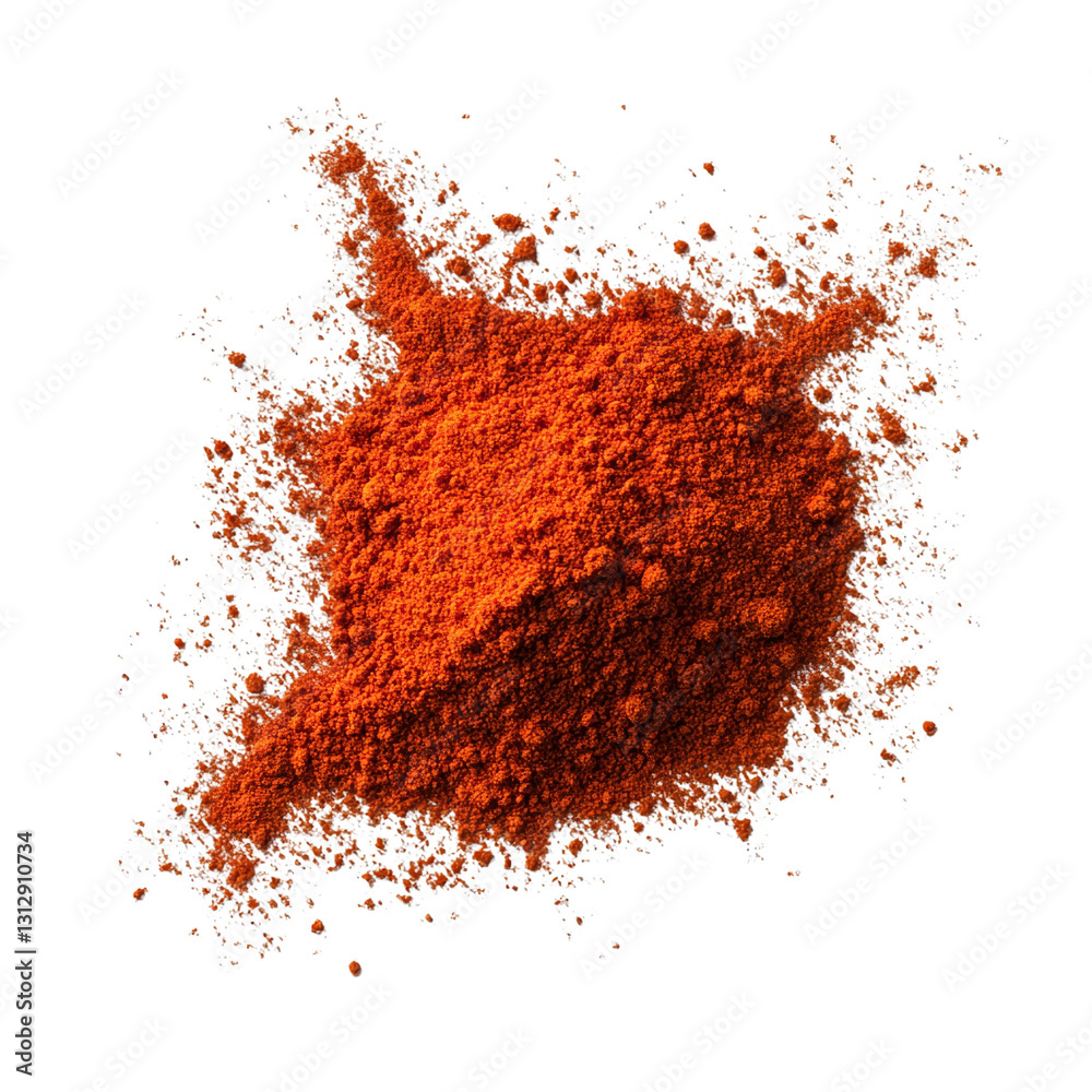 Chili powder with bold heat isolated on transparent background Chili powder with bold heat isolated on transparent background