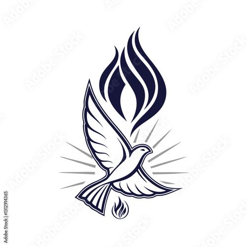 Pentecost concept vector illustration