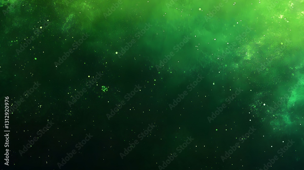 Fototapeta premium Abstract Green Nebula Space Background Texture