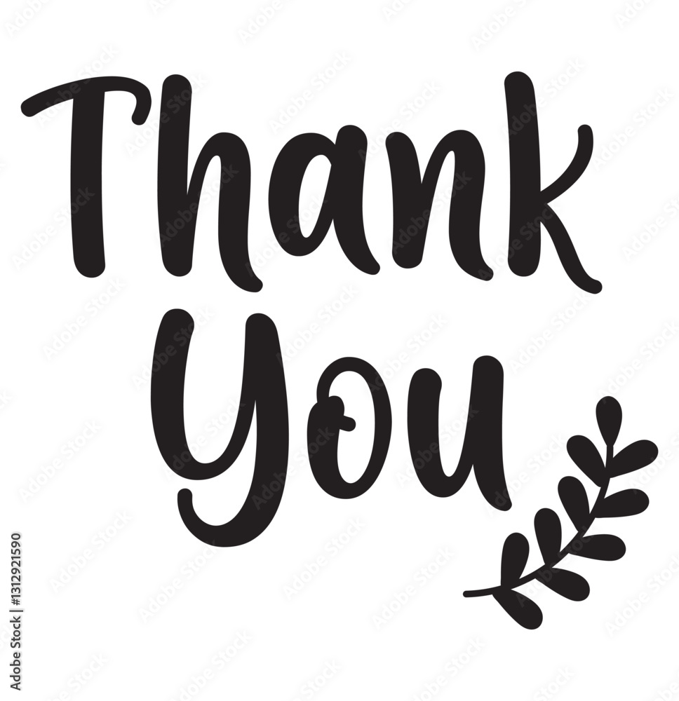 Thank you - continuous one black line with word. Minimalistic drawing of phrase illustration Thank you - continuous one black line with word. Minimalistic drawing of phrase illustration